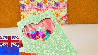 How to make a lovely card, with confetti?