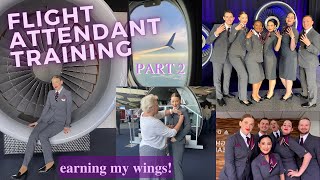 SCARY TESTS & GETTING TO GRADUATION DAY \\ flight attendant training part 2 | Kendra Cus