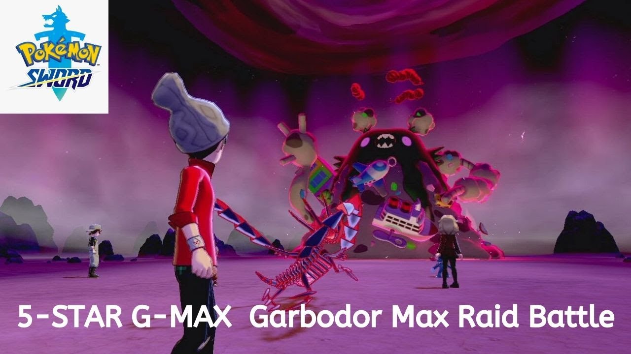 Pokemon Sword 5-Stars Max Raid Battle - Gigantamax Garbodor | โปเกมอน ส ...