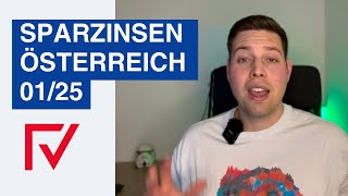 Zinsen in Österreich - Sparzinsen Update 01/2025