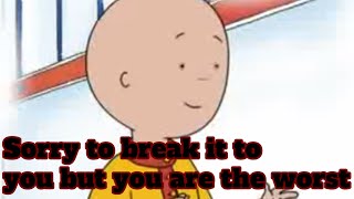 Why does Caillou have no hair google?