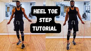 Jump Rope Exercise Tutorial - Heel Toe Step