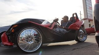 Veltboy314 - Red Slingshot on 24" Forgiato Wheels