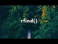 Python: rfind() method