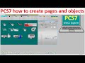 PCS7 how to create pages, screens and objects