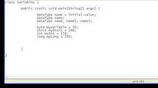 Java Video Tutorial 3: Variables and Arithmatic (Part1)