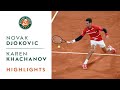 Novak Djokovic vs Karen Khachanov  - Round 4 Highlights I Roland-Garros 2020