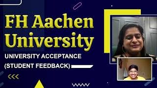 Automotive Engineering In Germany / Masters in Germany / FH Aachen University Acceptance (Hindi)
