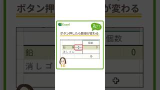 【Excel】ボタンの上下で数値を変える　#スピンボタン