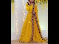 most beautiful bridal haldi dress designs yellow dresses for function suit shorts short haldi