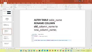 ALTER columns in SQL | Rename Column in SQL | DROP column in SQL | POSTGRESQL | SQL