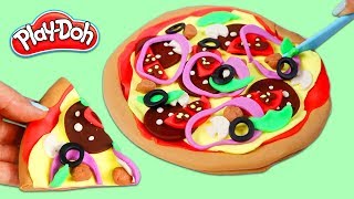 How to Make a Play Doh Supreme Pizza | DIY Play Dough Art!
