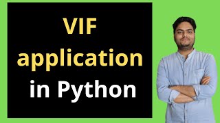 VIF Application in Python | VIF In python | Variance Inflation Factor In Python