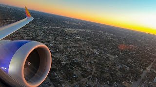 Southwest Airlines 737 MAX 8 - Sunrise Takeoff from Dallas Love Field (DAL)