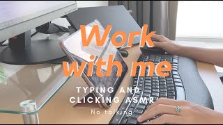 1 hour keyboard typing asmr (no talking) | Work with Minnie 👩🏻💻