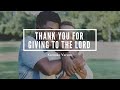 Thank You For Giving to the Lord | Accompaniment | Karaoke | Official Sound Track