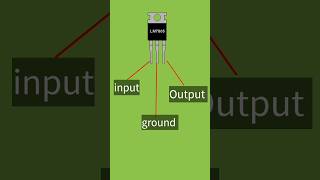 LM7805 voltage regulator circuit / 7805 ic connection #electronic #components #circuit