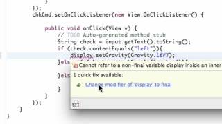 Android Application Development Tutorial 029 Set Gravity within Java