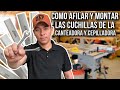 COMO AFILAR Y MONTAR LAS CUCHILLAS DE LA CANTEADORA Y CEPILLADORA / Sr de los ebanistas