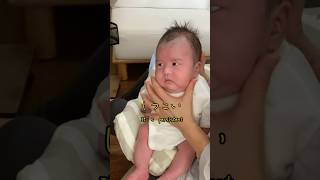 ゲップが苦手なボク⌇ I don'tlike burping #baby #赤ちゃん #shorts