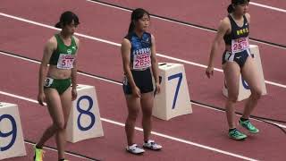 【第39回U20日本陸上競技選手権大会/４K】U20女子100ｍ予選1組