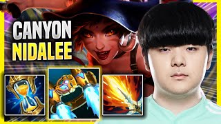 CANYON DESTROYING WITH NIDALEE! - DK Canyon Plays Nidalee JUNGLE vs Zed! | Season 2022