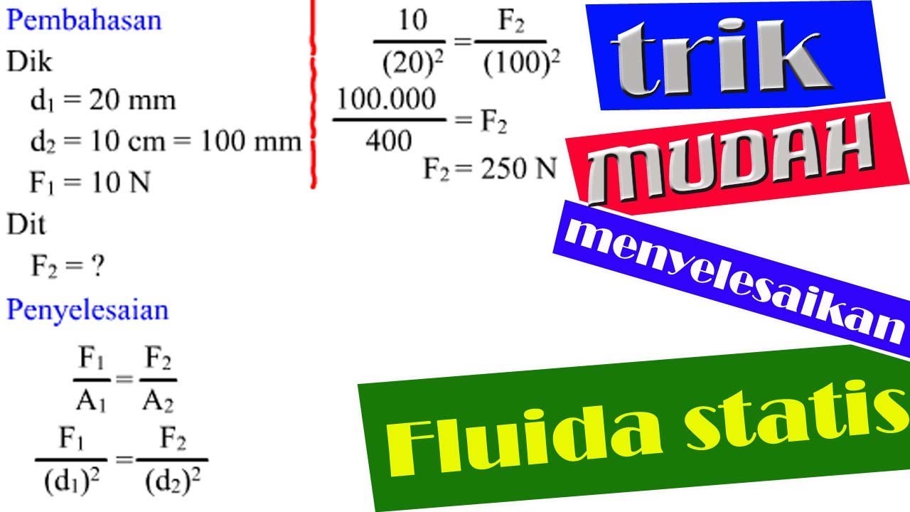 Soal Tentang Fluida Statis | LEMBAR EDU