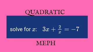 CAMBRIDGE MATHS: BASIC QUADRATIC