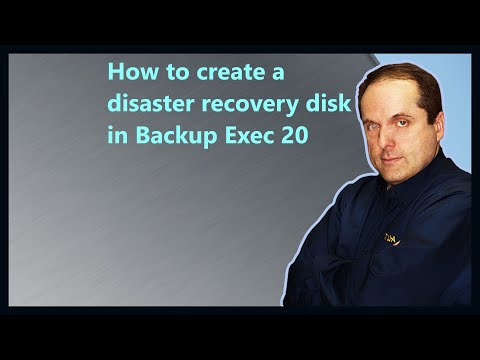 How to create a disaster recovery disk in Backup Exec 20 How to create a disaster recovery disk in Backup Exec 20