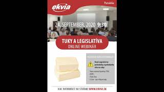 Tuky a legislatíva - online webinár - 24. 9. 2020 - 9:30