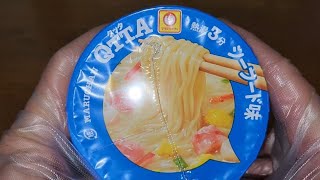 マルちゃん　QTTA クッタ　シーフード味　熱湯３分　しっかり麺　●内容量75g(めん61g)