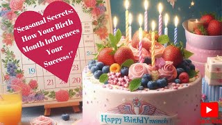 "Seasonal Secrets: How Your Birth Month Influences Your Success!''