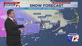 WPRI 12 Weather Forecast 12/26/25: Cold, Windy Today; Accumulating Snow Tonight Into Saturday