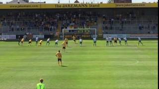 Penalty miss! Lamin Colley, Boston United 0 Stalybridge Celtic 1