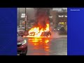 video captures car fire explosion in northeast dc