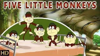 Five Little Monkeys (HD) | Popular Nursery Rhyme for Children | Shemaroo kids