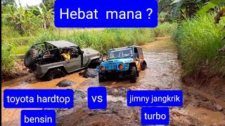 TOYOTA HARDTOP BENSIN VS JIMNY JANGKRIK TURBO PILIH MANA | OFFROAD EXTREME