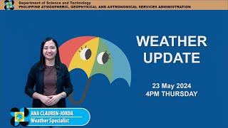 Public Weather Forecast issued at 4PM | May 23, 2024 - Thursday