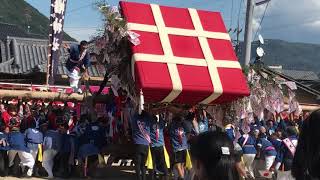 2018年10月14日大木戸大太鼓下の馬場での奉納