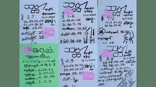 16.12.2024မှ20.12.2024အထိ #2d တစ်ပတ်စာ #အတိတ်စာရွက်များ #2dlive