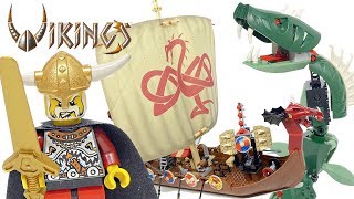 LEGO Vikings Ship Challenges the Midgard Serpent review! 2005 set 7018!