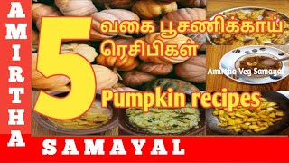 pumpkin recipes in Tamil |poosanikkai recipes|பரங்கிக்காய் ரெசிபிகள்|பூசணிக்காய் ரெசிபிகள் |Amirtha