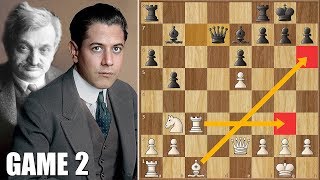 Basic Chess Principles || Lasker vs Capablanca || WCC Game 2 (1921)