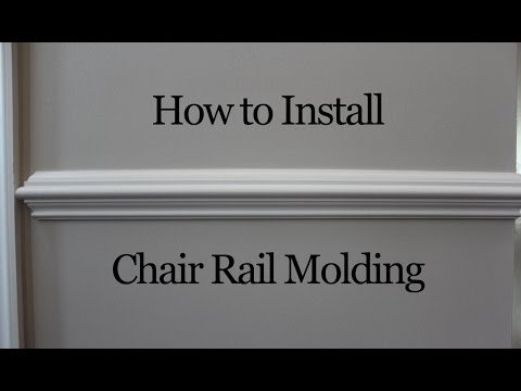 How to Install Chair Rail Molding How to Install Chair Rail Molding