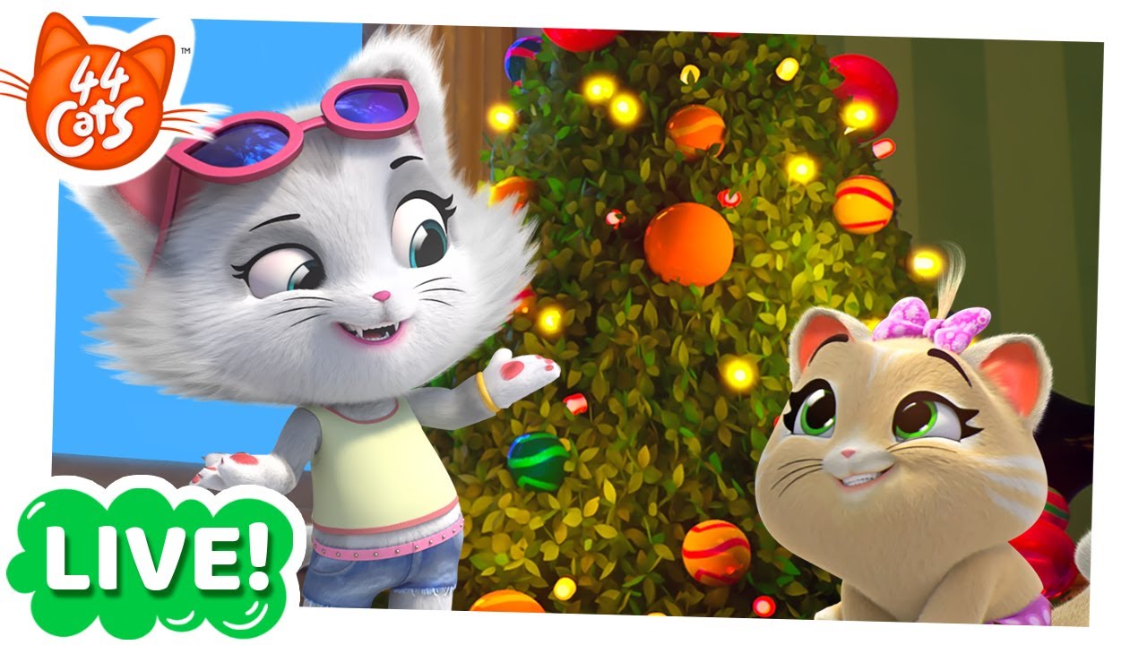 LIVE! Santa's little helper ️ 44 Cats Full Episodes