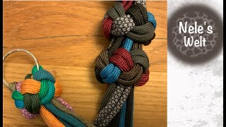 Diamantknoten 6/12 Cords, Paracord für Anfänger, diamond knot, Lanyard, DIY Anleitung by NeleC.