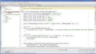 Android SQLite Database Tutorial 6 # Delete values in SQLite Database table using Android YouTube