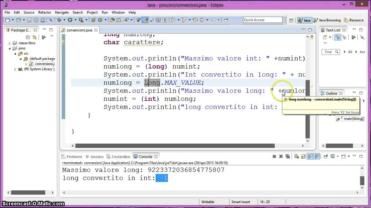 Tutorial 18 Casting Java Youtube