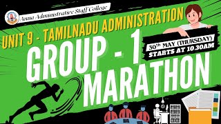 Complete Unit 9 - Tamil Nadu Administration in 1 Live Marathon Class | TNPSC Group 1 Prelims