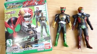 食玩 ダブルヒーローセット 仮面ライダーオーズ タトバコンボ \u0026 アンク(グリード態) レビュー ソフビヒーロー